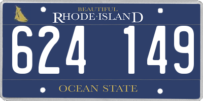 RI license plate 624149
