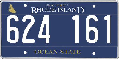 RI license plate 624161