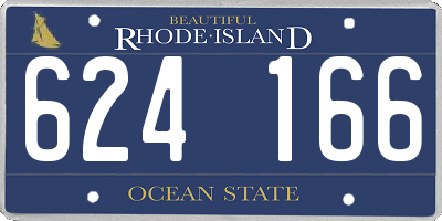 RI license plate 624166