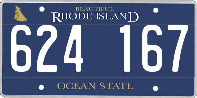 RI license plate 624167