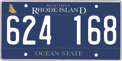 RI license plate 624168