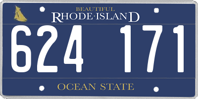 RI license plate 624171