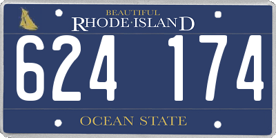 RI license plate 624174