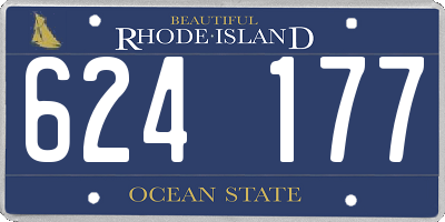 RI license plate 624177