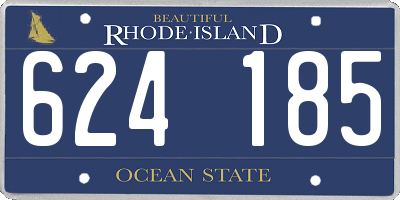 RI license plate 624185