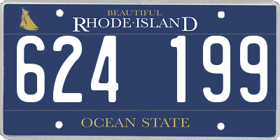 RI license plate 624199