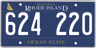 RI license plate 624220