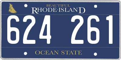 RI license plate 624261