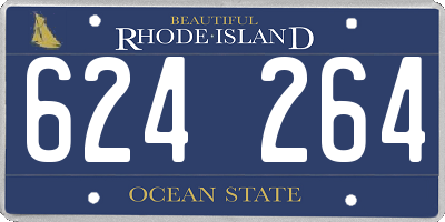 RI license plate 624264