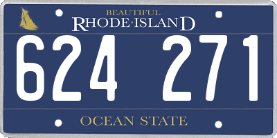 RI license plate 624271