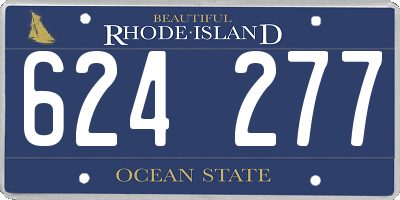 RI license plate 624277