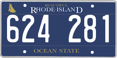 RI license plate 624281