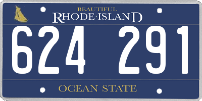 RI license plate 624291