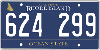 RI license plate 624299
