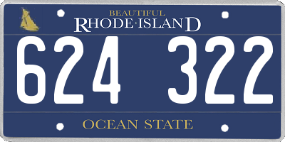 RI license plate 624322