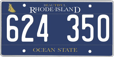 RI license plate 624350