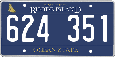 RI license plate 624351