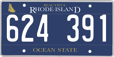 RI license plate 624391