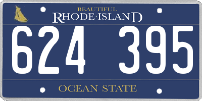 RI license plate 624395