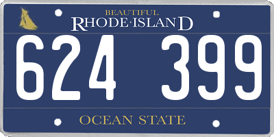 RI license plate 624399