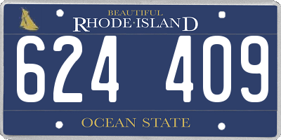 RI license plate 624409