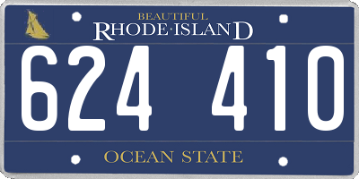 RI license plate 624410