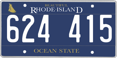 RI license plate 624415