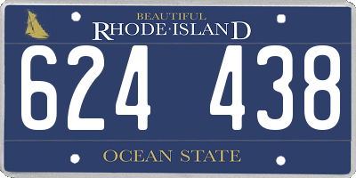 RI license plate 624438
