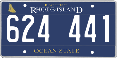 RI license plate 624441