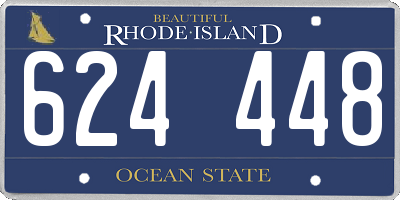RI license plate 624448