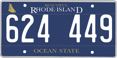 RI license plate 624449