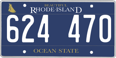 RI license plate 624470