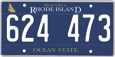 RI license plate 624473
