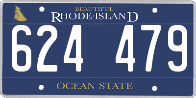 RI license plate 624479