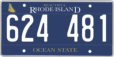 RI license plate 624481