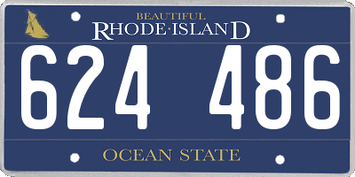 RI license plate 624486