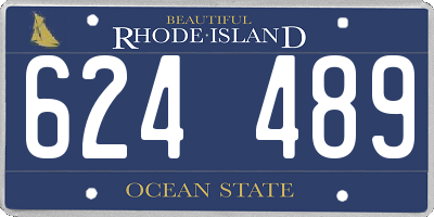 RI license plate 624489
