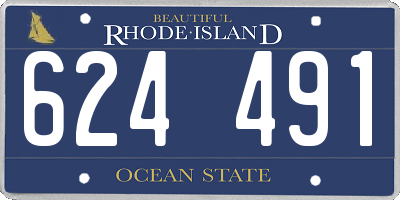 RI license plate 624491