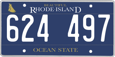 RI license plate 624497