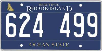 RI license plate 624499