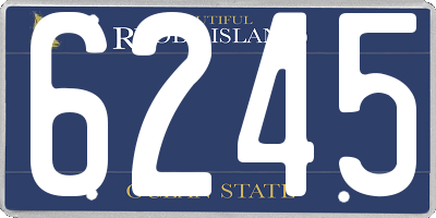 RI license plate 6245