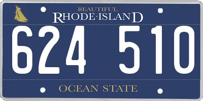 RI license plate 624510