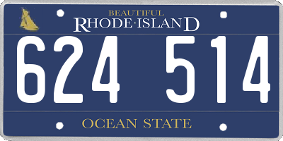 RI license plate 624514