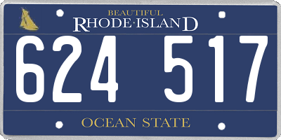 RI license plate 624517