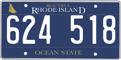 RI license plate 624518