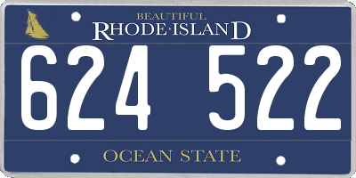 RI license plate 624522
