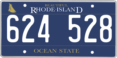 RI license plate 624528