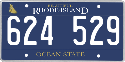 RI license plate 624529