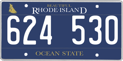 RI license plate 624530