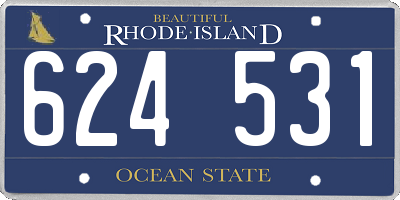 RI license plate 624531